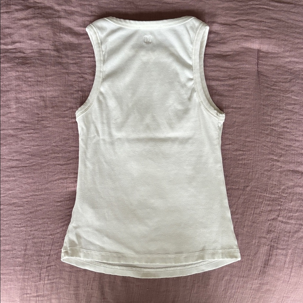 Meshki Cream Ribbed Top - Picture 3 of 3
